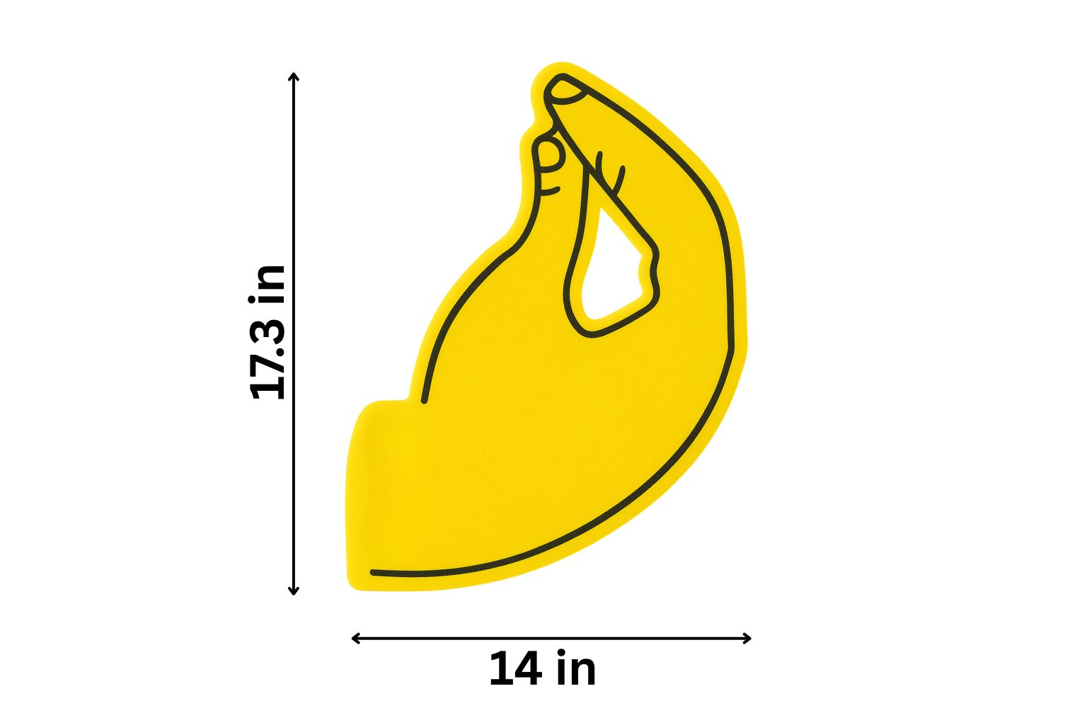 Blank Italian Foam Hand  – The Original Hand Gesture Prop for Parties & Games
