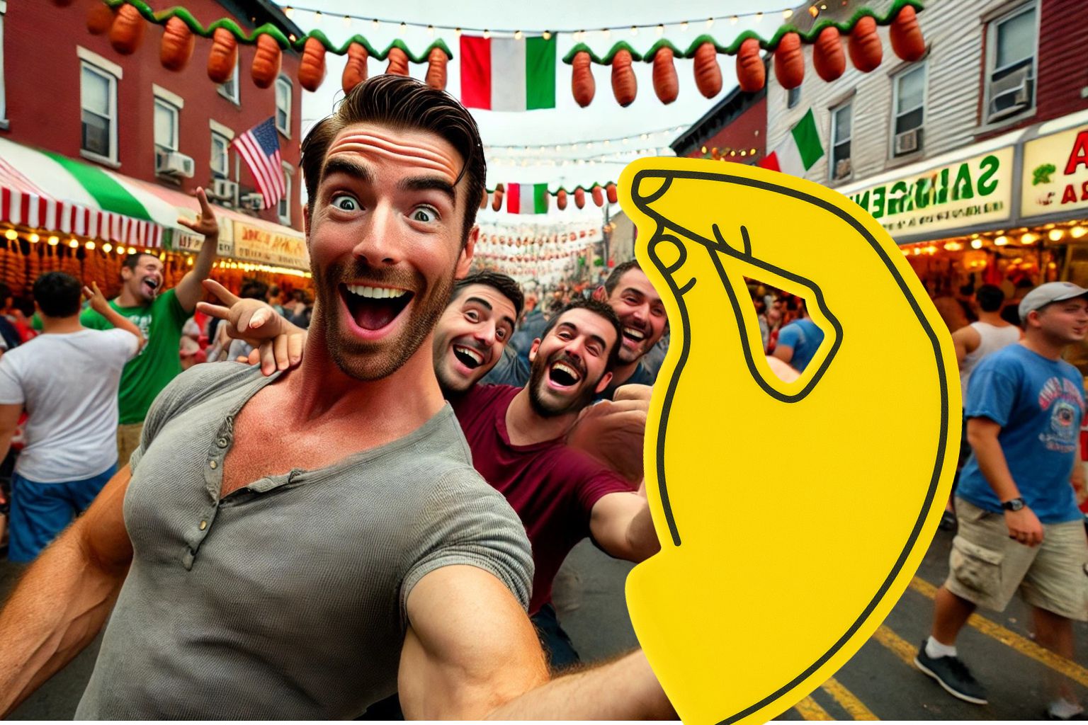 Blank Italian Foam Hand  – The Original Hand Gesture Prop for Parties & Games