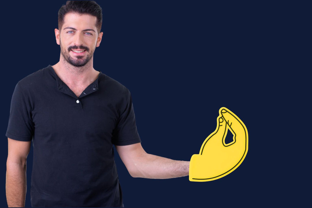 Blank Italian Foam Hand  – The Original Hand Gesture Prop for Parties & Games