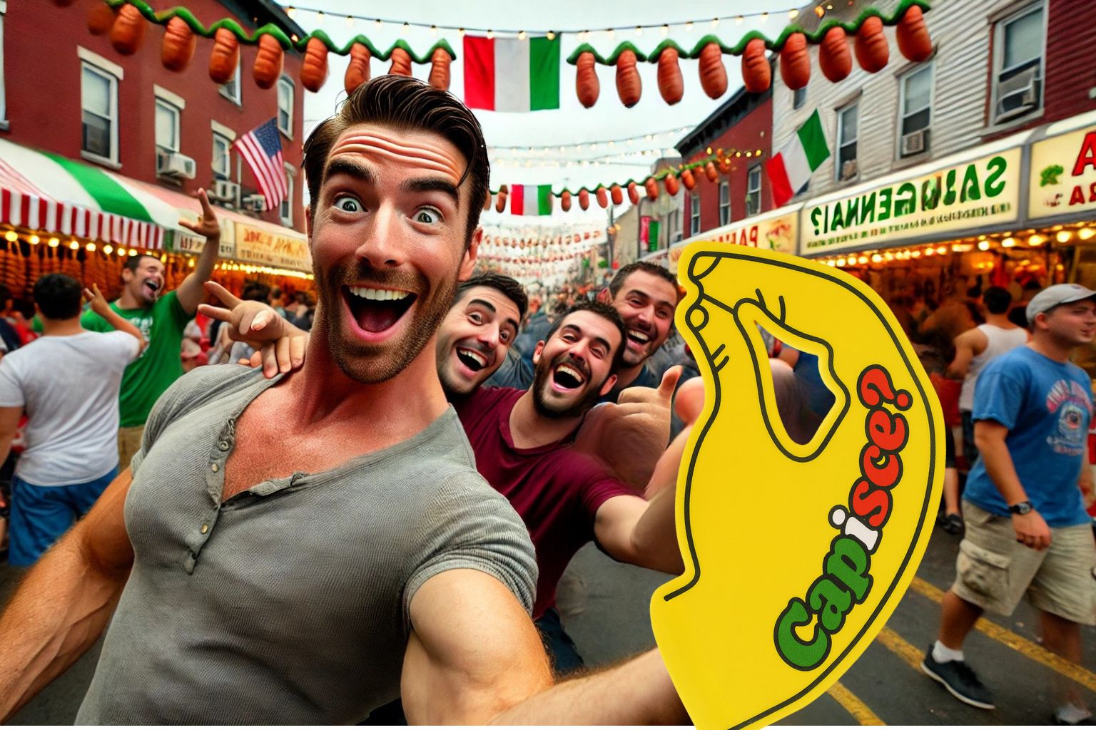 Capisce Italian Foam Hand 🤌 – Classic Hand Gesture Prop for Parties & Games