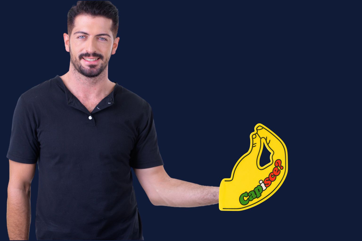 Capisce Italian Foam Hand 🤌 – Classic Hand Gesture Prop for Parties & Games