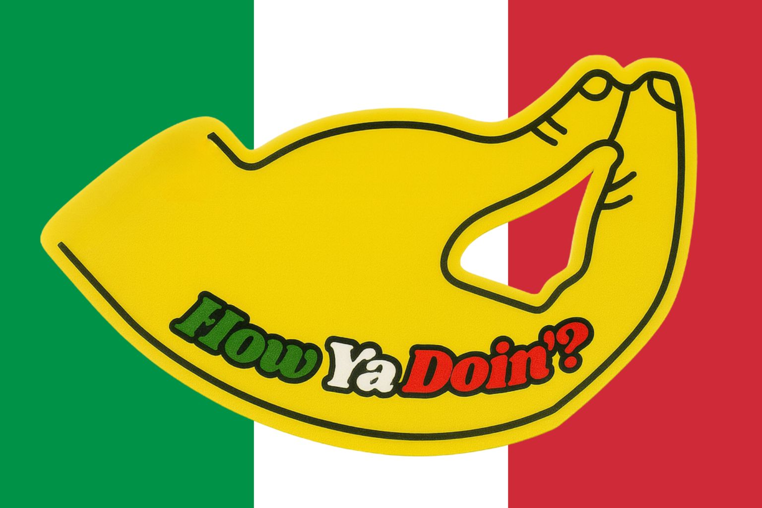 How Ya Doin!!! Italian Foam Hand 🤌 – Greeting Hand Gesture Prop for Parties & Games